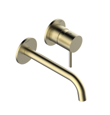 Внешняя часть смесителя для раковины BOSSINI TEO Z00730.043 без донного клапана Сатинированное золото Z00730.043