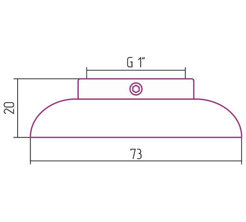 Отражатель декоративный Стилье н/ж d 1 белый 12100-0100