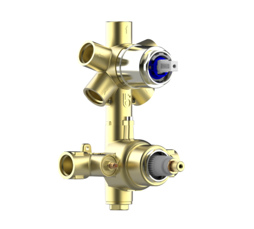 Внешняя часть термостата для душа Bossini PLY на 2-5 выходов хром Z00932.030