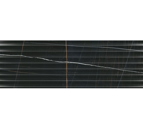 Плитка настенная Kerama Marazzi Греппи черный структура обрезной 40х120 см 14035R