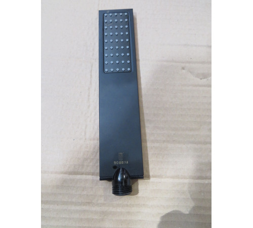 УЦЕНКА Ручной душ Bossini Flat One моноструя черный матовый B00270.073_УЦ