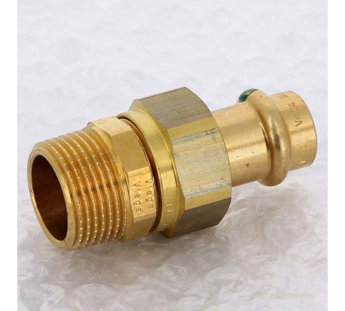 Муфта разъёмная пресс-Н бронза Viega Sanpress 15x3/4 140878