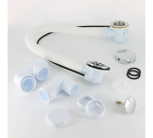 Слив-перелив для ванны Wirquin полуавтомат L700 мм с регулируемым сифоном 30975014