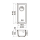 Кухонная мойка Omoikiri Bosen 20-U-PL Tetogranit 20x44 см платина 4993227