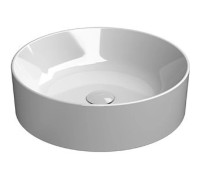 Раковина накладная круглая GSI Kube X 450х450 мм белый глянцевый 942711