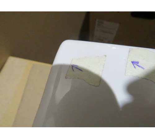 Биде подвесное GSI Pura 500x360 мм с отверстием под смеситель и переливом 8864111