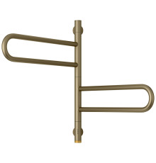 Полотенцесушитель электрический поворотный Сунержа Парео 4.0 535x567 мм золотой шелк матовый 32-0823-0567