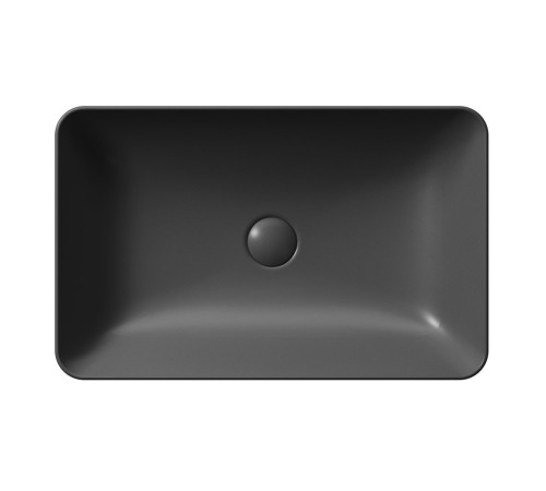 Раковина накладная GSI NUBES 600 х 380 мм без отверстия под смеситель черный матовый Ardesia 903626
