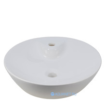 Раковина накладная Allen Brau FANTASY Round Ø450 мм с отверстием белая 4.11018.20