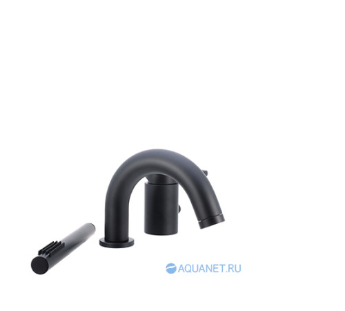 Смеситель на борт ванны на 3 отверстия Paffoni Light LIG047NO черный матовый