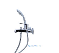 Смеситель для ванны Bravat Eco с коротким изливом и душем F6111147C-B