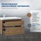 Тумба с раковиной Aquanet Nova Lite 2.0 90 L 2 ящика дуб рустикальный 00365923