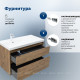 Тумба с раковиной Aquanet Nova Lite 2.0 90 L 2 ящика дуб рустикальный 00365923