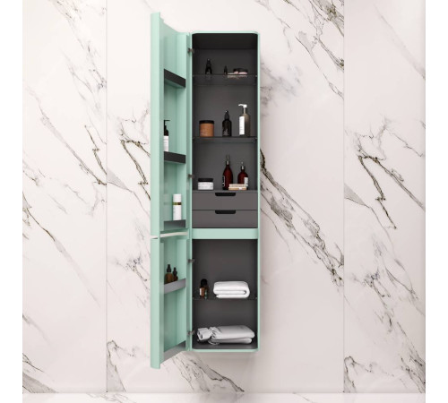 Шкаф-пенал подвесной 40 см AM.PM Sensation левый мятный M30CHL0406GG