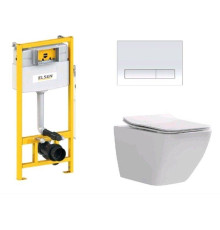 Комплект инсталляция с подвесным унитазом ELSEN E16 360x530x365 мм клавиша хром EIN5001120E16chrome818BSet