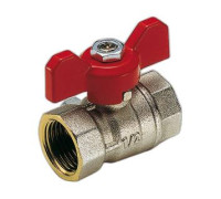 Кран шаровой Tiemme MISTRAL 1 вн/вн ручка-бабочка 2360012