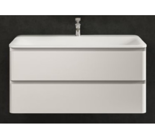 Тумба под умывальник подвесная TECE 100 см белый глянец AQM900410WH