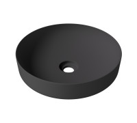 Раковина Ceramica Alice FORM Ø45х12 см накладная чёрный матовый 22420108