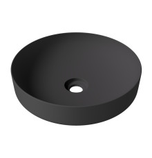 Раковина Ceramica Alice FORM Ø45х12 см накладная чёрный матовый 22420108