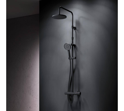 Душевая система AM.PM X-Joy с термостатом черный матовый F0785A422