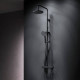 Душевая система AM.PM X-Joy с термостатом черный матовый F0785A422
