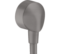 Шланговое подсоединение hansgrohe FixFit 1/2 черный хром шлифованный 27454340
