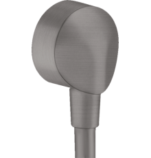 Шланговое подсоединение hansgrohe FixFit 1/2 черный хром шлифованный 27454340