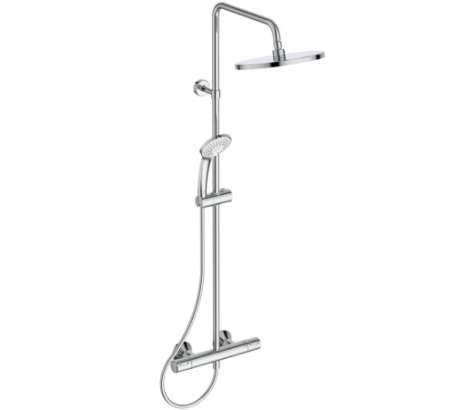 Душевая система Ideal Standard Ceratherm T25 с термостатом и верхним душем 250 мм хром A7627AA