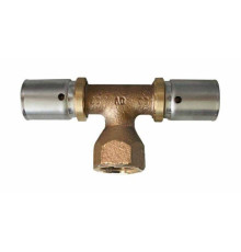 Тройник-переход пресс Rehau Rautitan RX 16-Rp 1/2-16 бронза 1513643