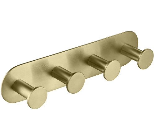 Вешалка на 4 крючка Timo Saona 230х50х40 мм золото матовое 13015/17