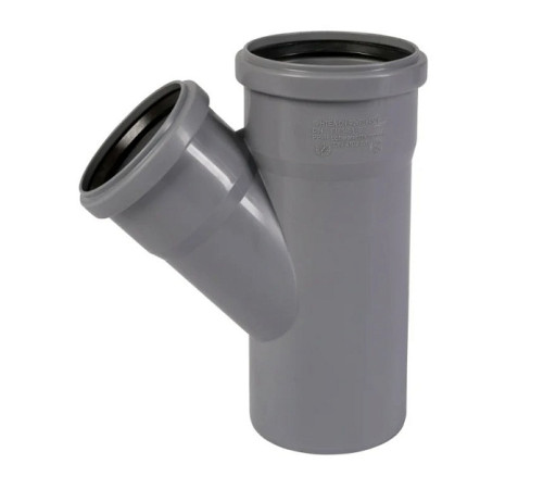 Тройник для внутренней канализации Ostendorf HTEA 90/75 мм 45° 114210