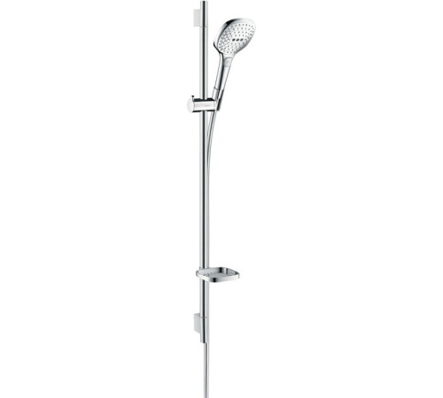 Душевой набор Hansgrohe Raindance Select E 120 3jet со штангой 90 см и мыльницей хром 26621000