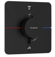 Смеситель для душа Hansgrohe ShowerSelect Comfort Q термостат на 2 потребителя черный матовый 15583670