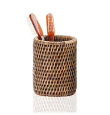 Стакан Decor Walther Basket BER 80х80х105 мм темный ротанг 0931892
