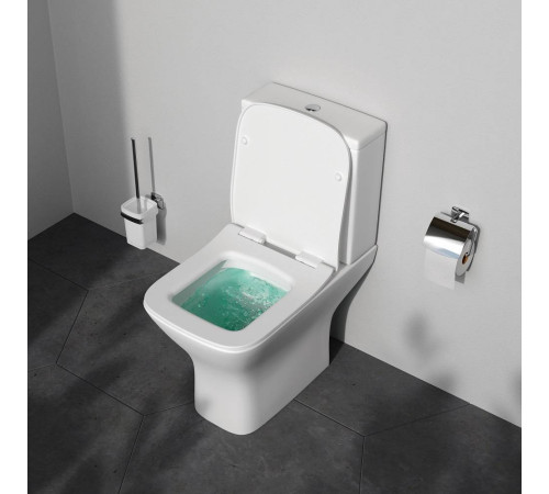 Унитаз-компакт AM.PM Gem безободковый с сиденьем микролифт C908601SC