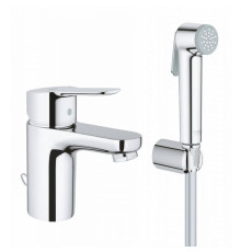 Смеситель для раковины Grohe BauEdge 78 мм гладкий с гигиеническим душем 23757000
