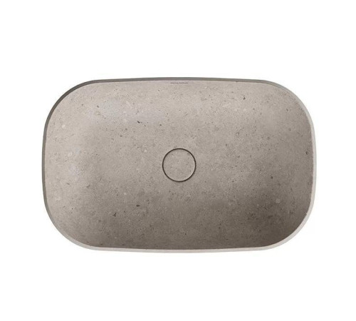 Раковина накладная Kerama Marazzi Magica 64.5х42 см без отверстия серый камень MA.wb.65\STG