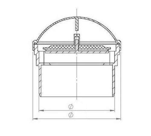 Клапан вакуумный канализационный Ostendorf HT 50 мм 881780