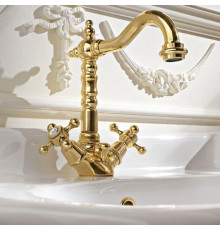 Смеситель для раковины Sbordoni Londra с донным клапаном бронза LO87BR