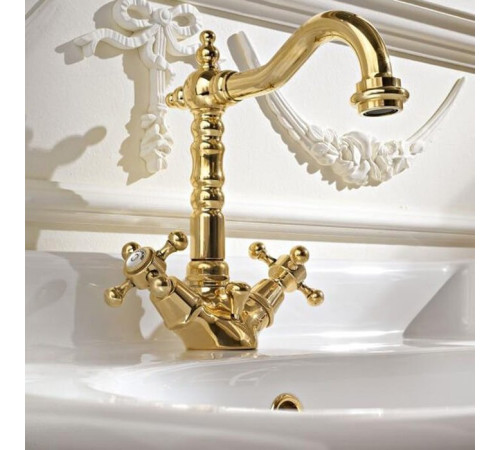 Смеситель для раковины Sbordoni Londra с донным клапаном бронза LO87BR