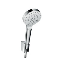 Душевой набор Hansgrohe Crometta 1jet со шлангом 125 см и держателем белый/хром 26567400