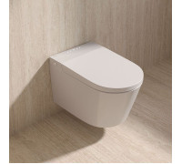 Умный унитаз Kerama Marazzi ТекВейв подвесной 38x59 см белый глянцевый KMTWWc59GWh2