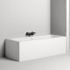 Ванна встраиваемая на ножках Salini Orlanda Axis 180х80х60 см UpDown S-Stone белый матовый 103322M