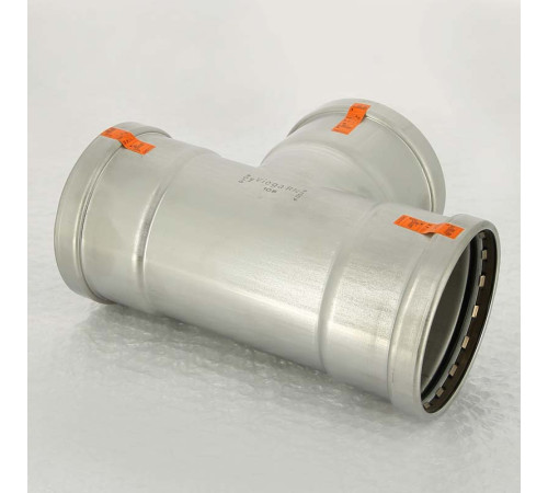 Тройник пресс Viega Sanpress Inox 108 мм нержавеющая сталь 482763