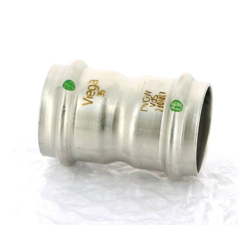 Муфта пресс Viega Sanpress Inox 35 мм нержавеющая сталь 436193