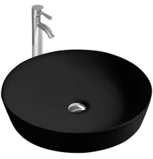 Раковина накладная Aquanet Европа 415x415x135 мм матовый черный AQ5558-MB