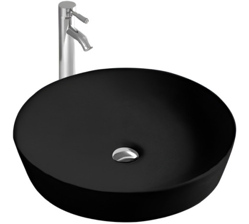Раковина накладная Aquanet Европа 415x415x135 мм матовый черный AQ5558-MB