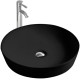 Раковина накладная Aquanet Европа 415x415x135 мм матовый черный AQ5558-MB