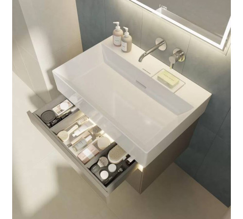 Тумба подвесная Kerama Marazzi Logica 67x46x40.3 см 2 ящика песчаный LOG.70.2\SAN