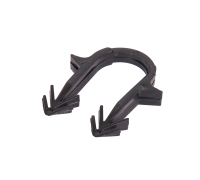 Скоба якорная STOUT с двойным креплением для труб 16-20 мм черная SMF-0004-001620